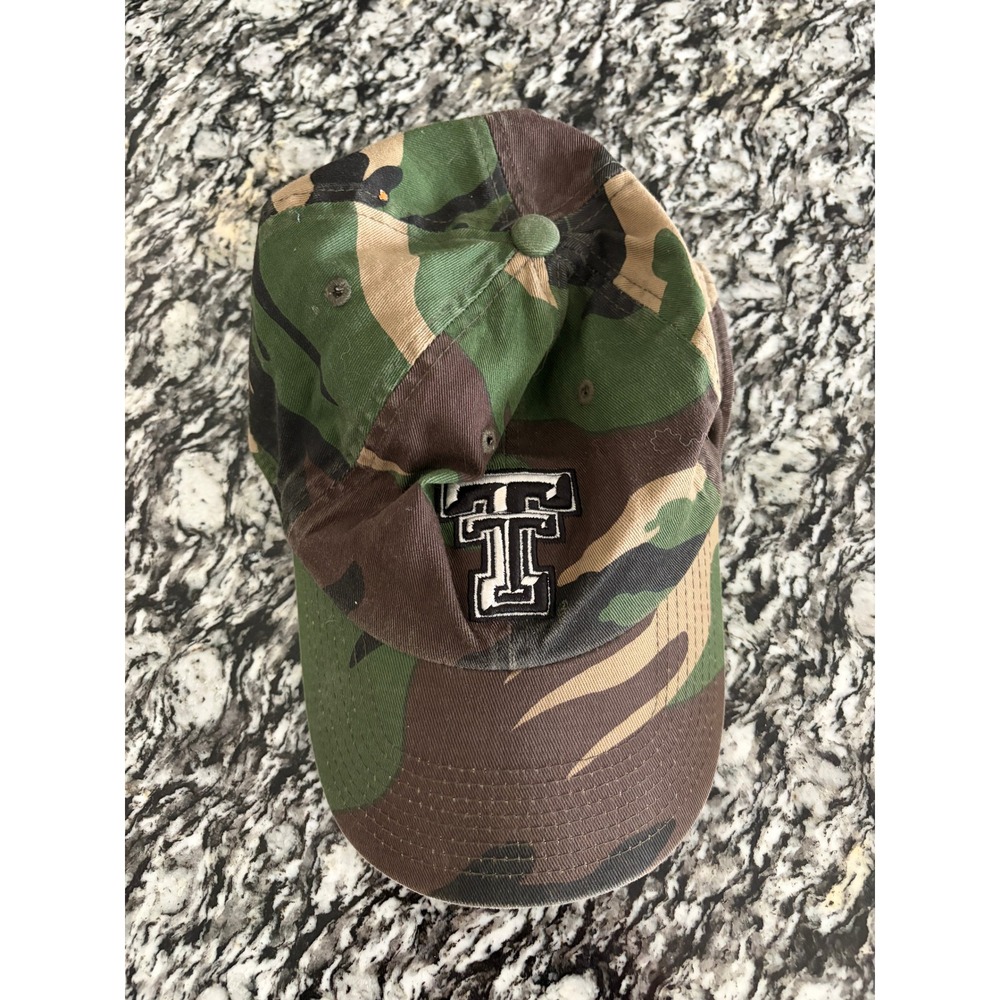Top of the World Texas Tech Red Raiders Camo Hat One Fit Double T Logo Cap